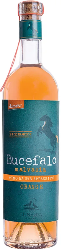 Bucefalo Malvasia Vino da Uve Appassite orange Lunaria BIO Demeter